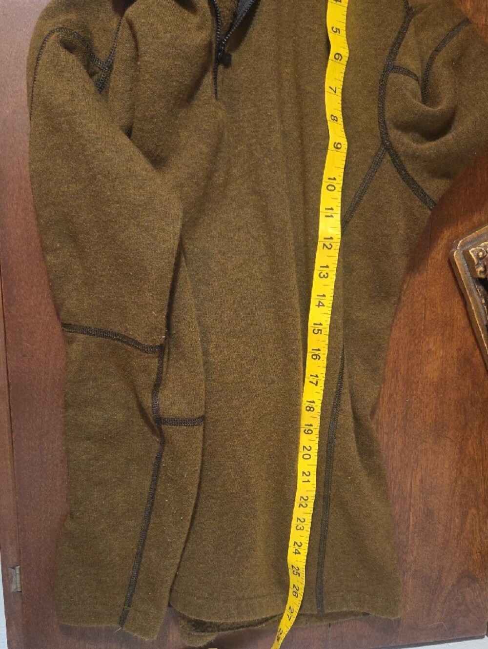 Kuhl Mens Pullover Sweater Brown Collared Long Sleeve Fall Outdoor Size L - Picture 8 of 8